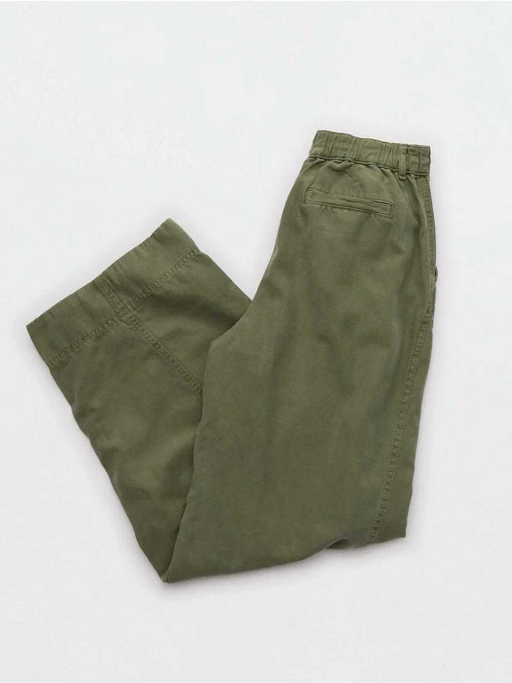 Aerie Utility Balloon Chino Pant in Festive Olive